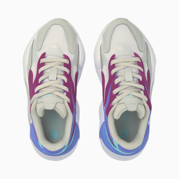 RS-X³ Neon Flame Kids' Shoes, Gray Violet-Byzantium, extralarge-IND