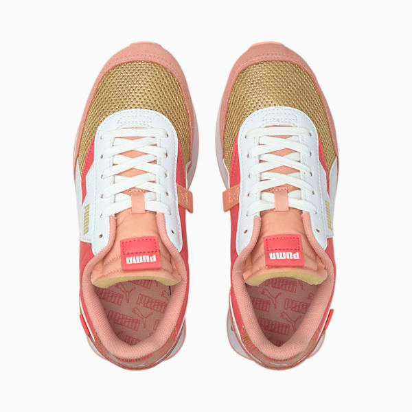 Future Rider Fireworks Sneakers JR, Sun Kissed Coral-Puma White, extralarge