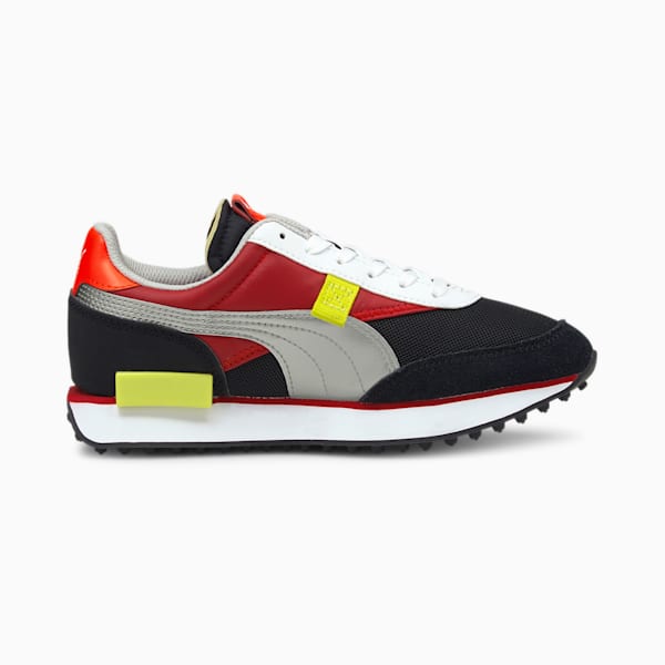 Future Rider Neon Flame Sneakers JR, High Risk Red-Puma Silver, extralarge