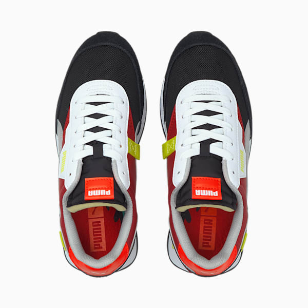 Future Rider Neon Flame Sneakers JR, High Risk Red-Puma Silver, extralarge