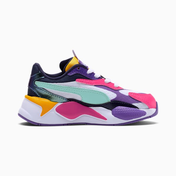 RS-X³ Unicorn Little Kids' Shoes, Puma White-ARUBA BLUE-Ultra Violet, extralarge