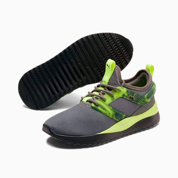 Pacer Next Excel Tech Sneakers JR, CASTLEROCK-Fizzy Yellow-Puma Black, extralarge