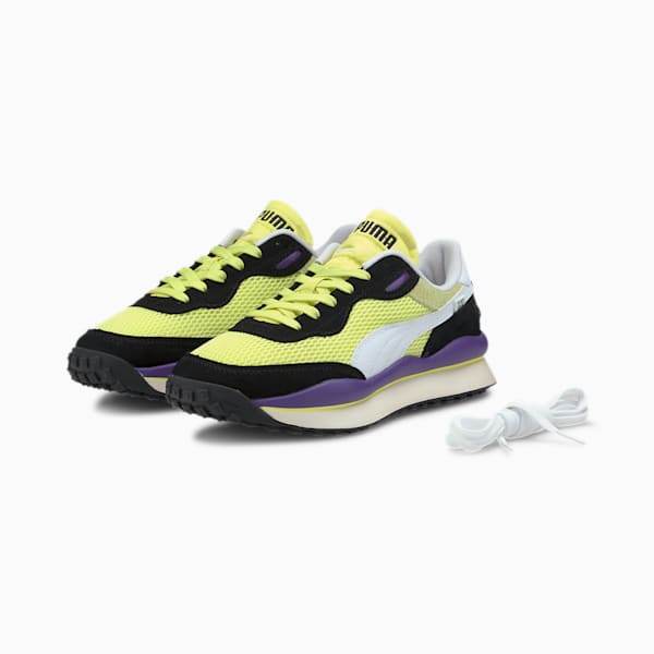 Style Rider Stream On Women's Sneakers, Sunny Lime-Puma Black, extralarge