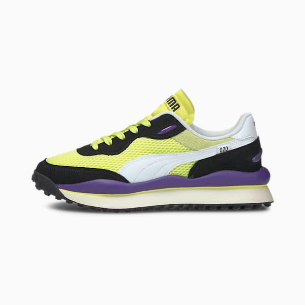 Style Rider Stream On Women's Sneakers, Sunny Lime-Puma Black, extralarge