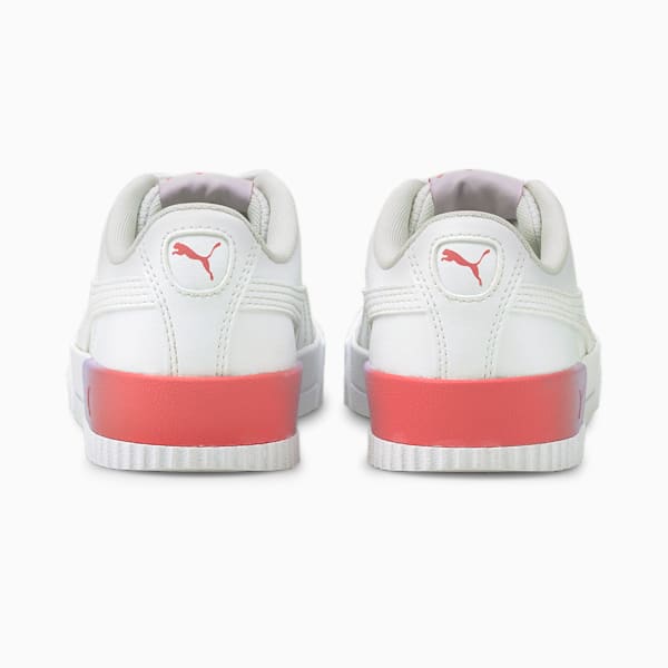 Carina Summer Fade Sneakers JR, Puma White-Puma White-Sun Kissed Coral, extralarge