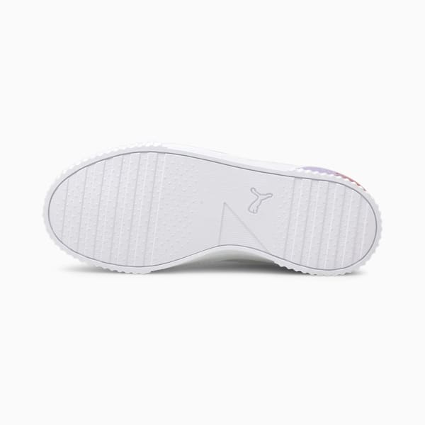 Carina Summer Fade Sneakers JR, Puma White-Puma White-Sun Kissed Coral, extralarge