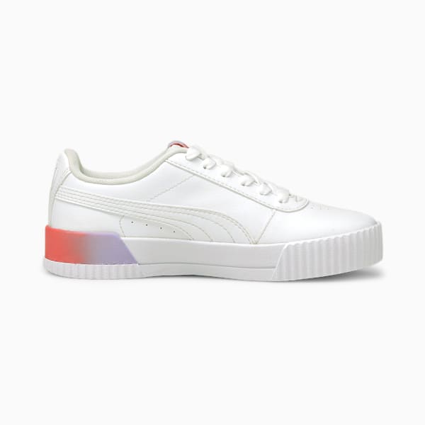 Carina Summer Fade Sneakers JR, Puma White-Puma White-Sun Kissed Coral, extralarge