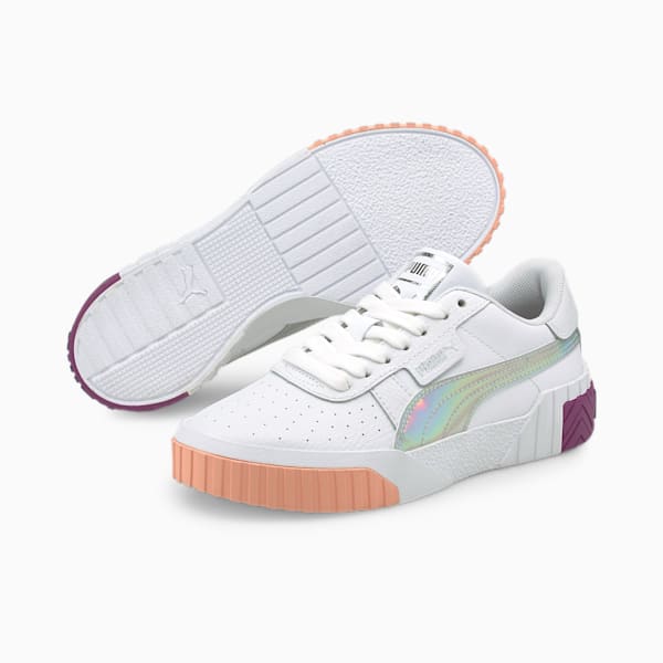 Cali Bubbles Sneakers JR, Puma White-Byzantium, extralarge
