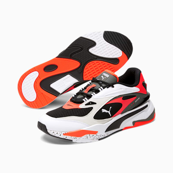 Tenis RS-Fast, Puma White-Puma Black-Red Blast, extralarge