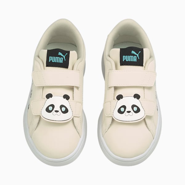 PUMA Smash v2 Summer Animals Little Kids' Shoes, Eggnog-Puma Black, extralarge