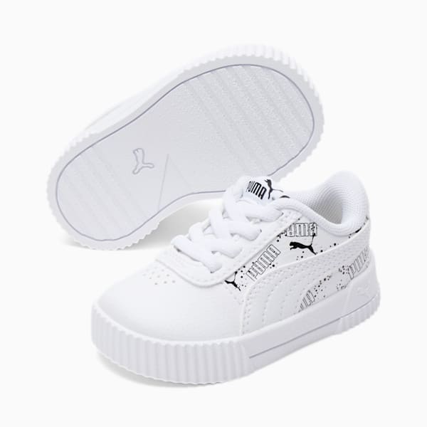 Carina Hand Drawn Toddler Shoes, Puma White-Puma Black, extralarge