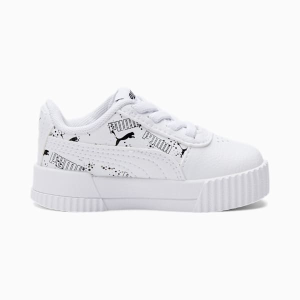 Carina Hand Drawn Toddler Shoes, Puma White-Puma Black, extralarge