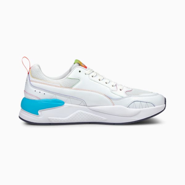 X-Ray² Square Rainbow Men's Sneakers, Puma White-Puma White-Scuba Blue-Poppy Red, extralarge