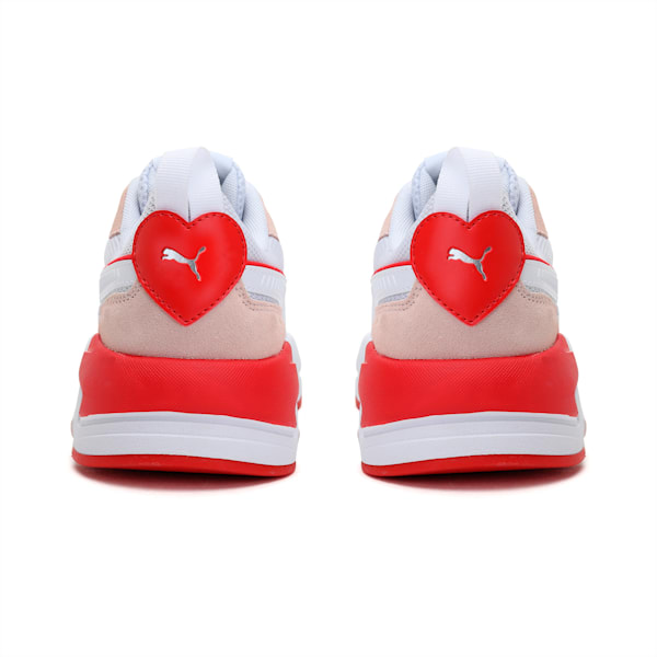 X-Ray Game Valentine's Women's Shoes, Puma White-Puma White-Cloud Pink-Poppy Red