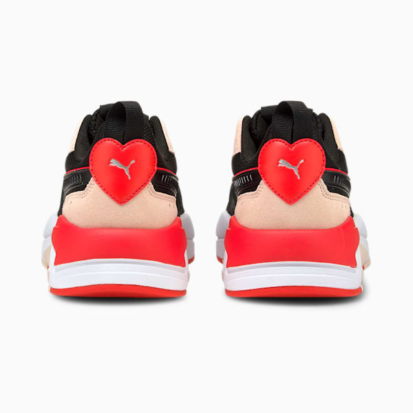 X-RAY Game Valentine's Women's Sneakers, Puma Black-Puma Black-Cloud Pink-Poppy Red, extralarge