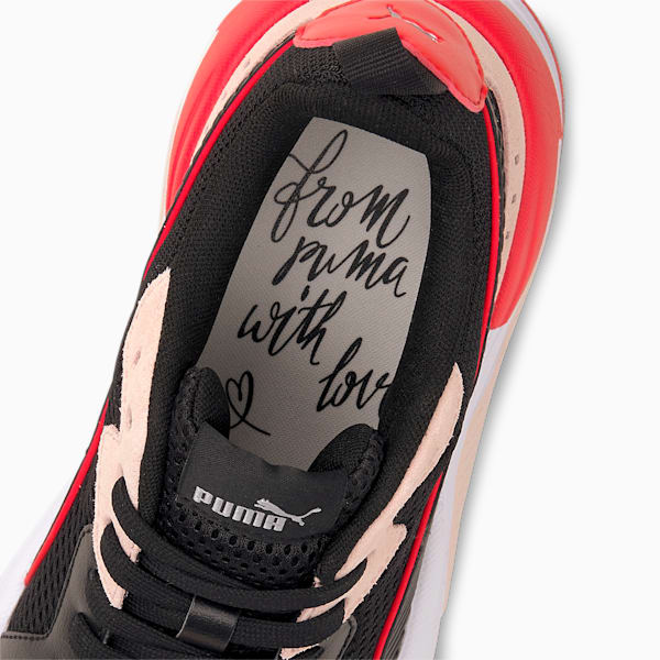 X-RAY Game Valentine's Women's Sneakers, Puma Black-Puma Black-Cloud Pink-Poppy Red, extralarge