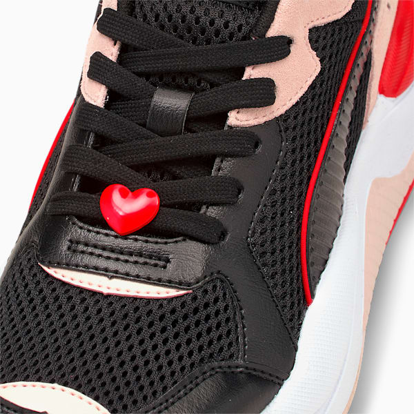 X-RAY Game Valentine's Women's Sneakers, Puma Black-Puma Black-Cloud Pink-Poppy Red, extralarge