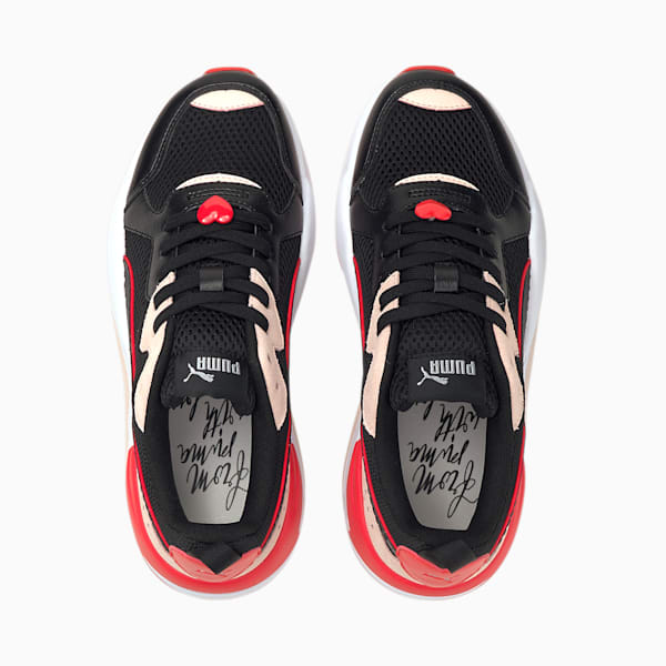 X-RAY Game Valentine's Women's Sneakers, Puma Black-Puma Black-Cloud Pink-Poppy Red, extralarge