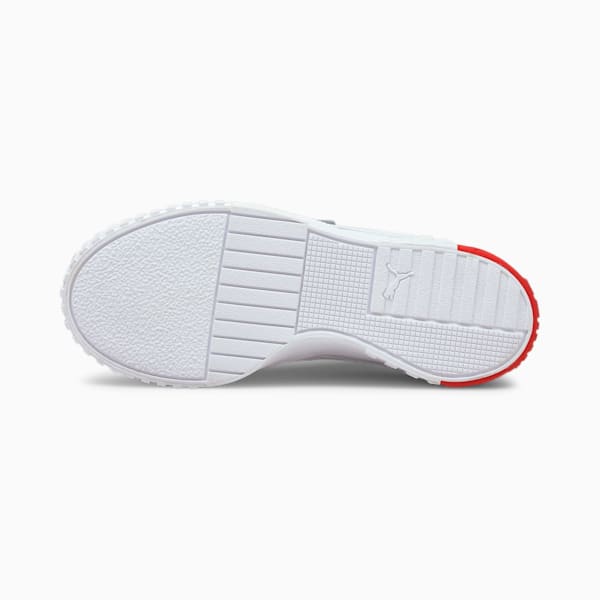 Cali Sneakers JR, Puma White-Poppy Red, extralarge