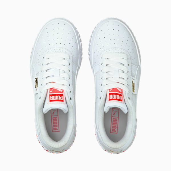 Cali Sneakers JR, Puma White-Poppy Red, extralarge