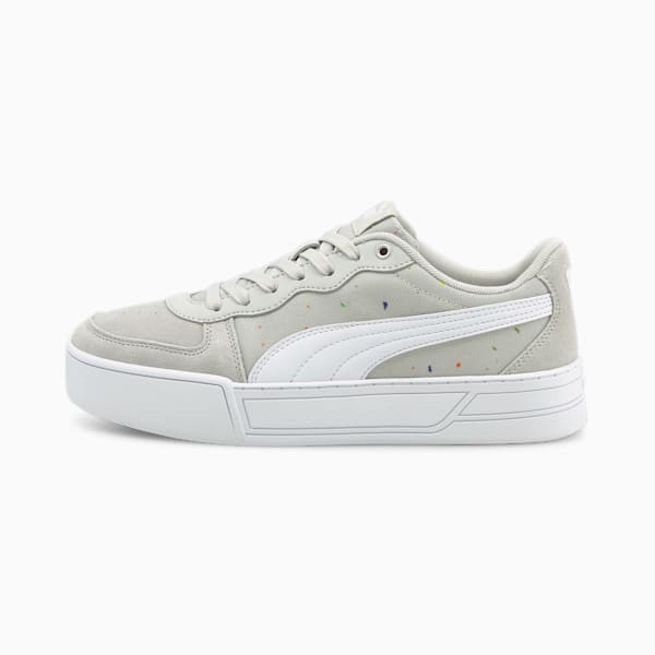 PUMA Skye Dot Women's Sneakers, Gray Violet-Puma White, extralarge