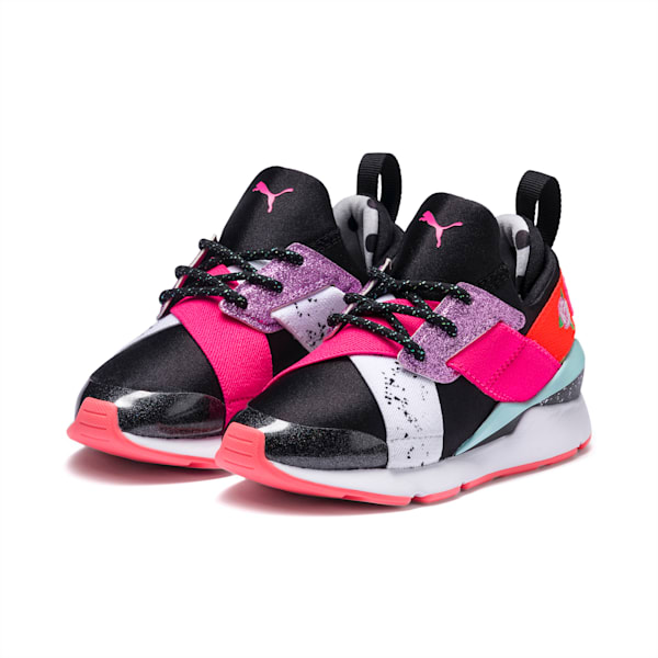 PUMA x SOPHIA WEBSTER Muse Little Kids' Shoes, Puma Black-Puma White, extralarge