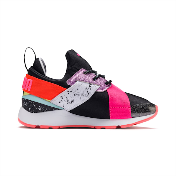 PUMA x SOPHIA WEBSTER Muse Little Kids' Shoes, Puma Black-Puma White, extralarge