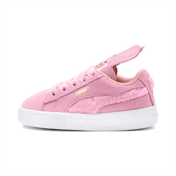 Suede Easter AC Little Kids' Shoes, Pale Pink-Coral Cloud-Puma Team Gold, extralarge