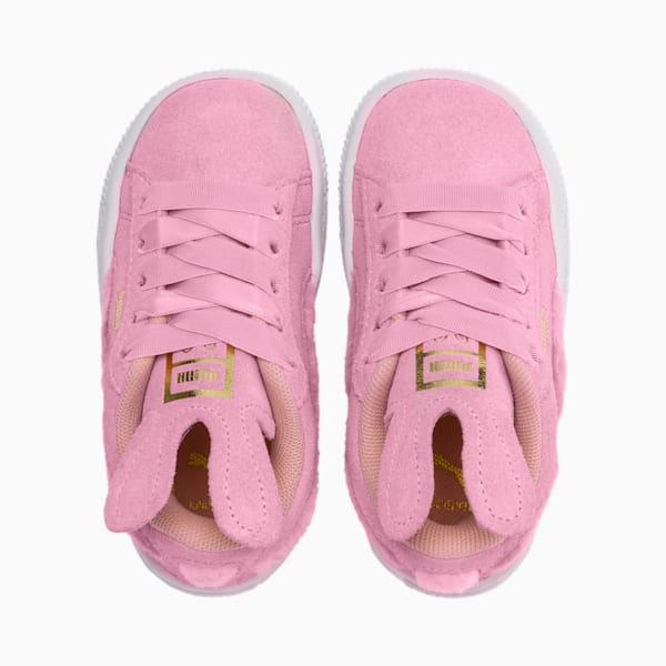 Suede Easter AC Little Kids' Shoes, Pale Pink-Coral Cloud-Puma Team Gold, extralarge