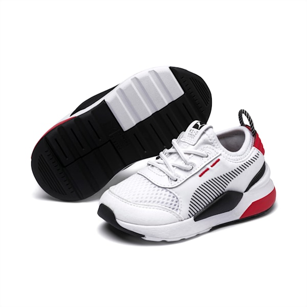 RS-0 Winter Inj Toys INF Shoes, Puma White-High Risk Red, extralarge