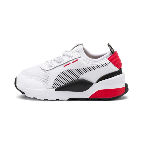 RS-0 Winter Inj Toys INF Shoes, Puma White-High Risk Red, extralarge