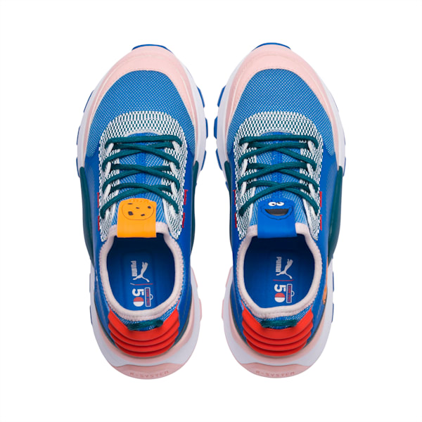 Sesame Street 50 RS-0 Sneakers JR, Veiled Rose-Indigo Bunting-Blue Coral, extralarge