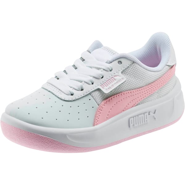 California Little Kids' Shoes, Puma White-Pale Pink-Puma White, extralarge