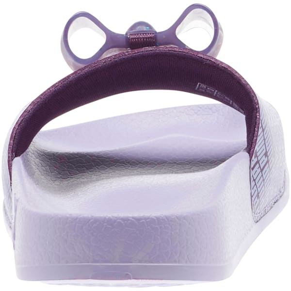 Leadcat Jelly Bow Little Kids' Slides, Indigo-Sweet Lavender, extralarge