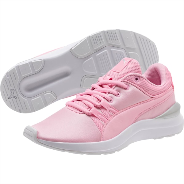 Adela Girl’s Sneakers JR, Pale Pink-Pale Pink, extralarge