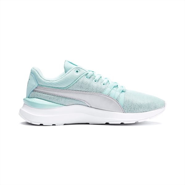 Adela Spark Girl’s Sneakers JR, Fair Aqua-Puma Silver, extralarge