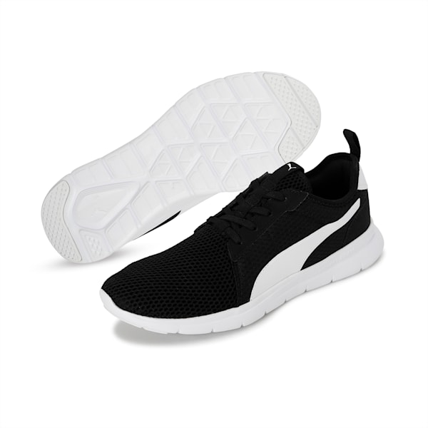Flex Fresh Unisex Shoes, Puma Black-Puma White, extralarge-IND