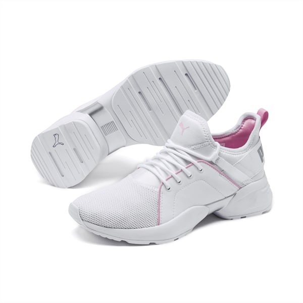 Sirena Women’s Training Shoes, Puma White-Pale Pink, extralarge