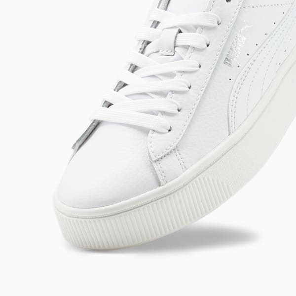 PUMA Vikky Stacked Women’s Sneakers, Puma White-Puma White, extralarge