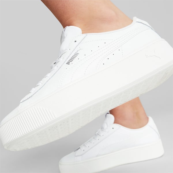 Vikky Stacked Women's Sneakers, Puma White-Puma White, extralarge-IND
