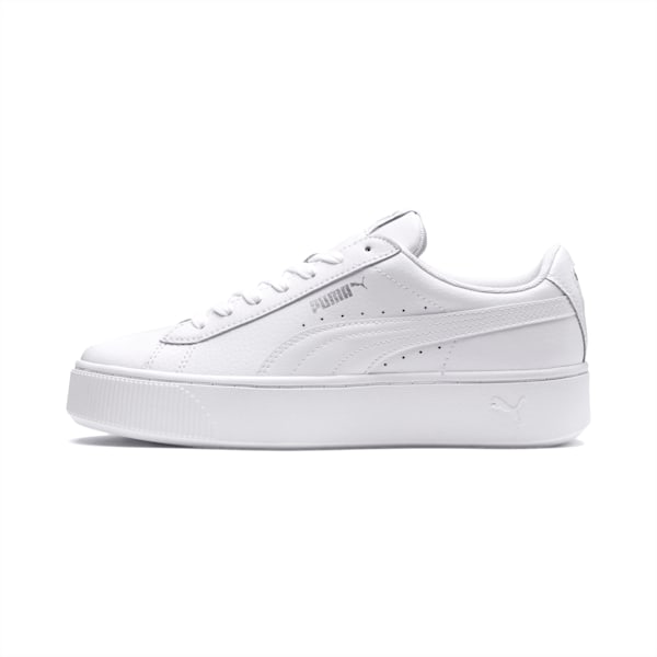 Vikky Stacked Women's Sneakers, Puma White-Puma White, extralarge-IND