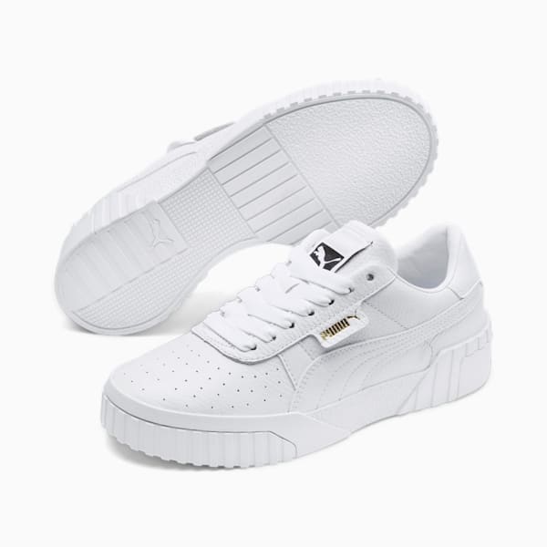 G1682 sneaker donna PUMA CALI SPORT MIX white/black shoes woman
