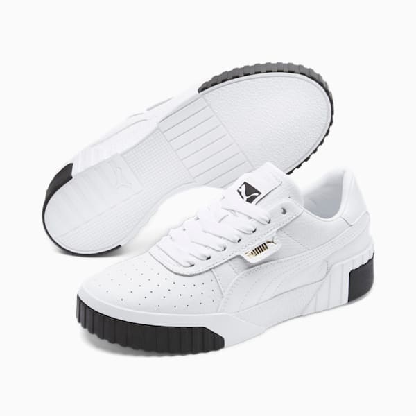 Zapatos deportivos Cali para mujer, Puma White-Puma Black