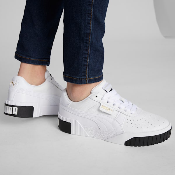 Cali Women's Sneakers, Puma White-Puma Black, extralarge