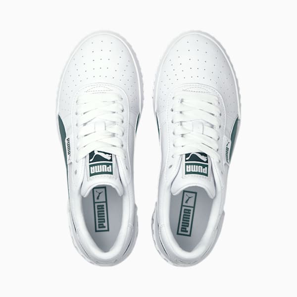 Cali Women's Sneakers, Puma White-Green Gables, extralarge