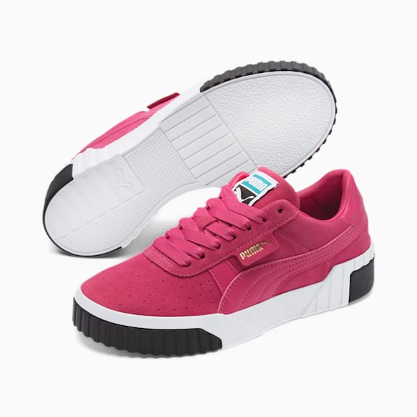 Cali Suede Women's Sneakers, Fuchsia Purple-Fuchsia Purple, extralarge