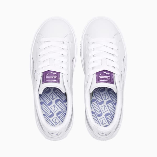 Basket Platform Twilight Women’s Sneakers, Puma White-Sweet Lavender, extralarge