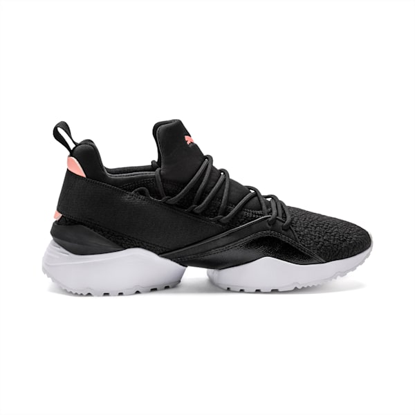 Muse Maia Bio Hacking Women’s Sneakers, Puma Black-Bright Peach, extralarge