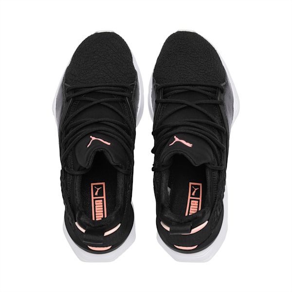 Muse Maia Bio Hacking Women’s Sneakers, Puma Black-Bright Peach, extralarge