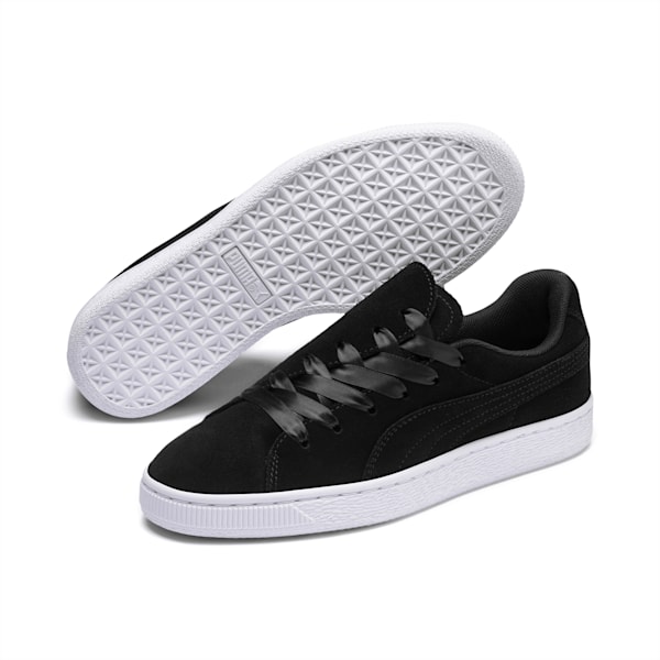 Suede Crush Women’s Sneakers, Puma Black-Puma Black, extralarge